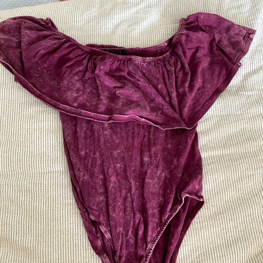 Off the shoulder body suit
